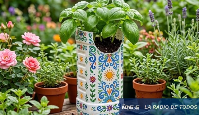 Reciclaje uruguayos macetas