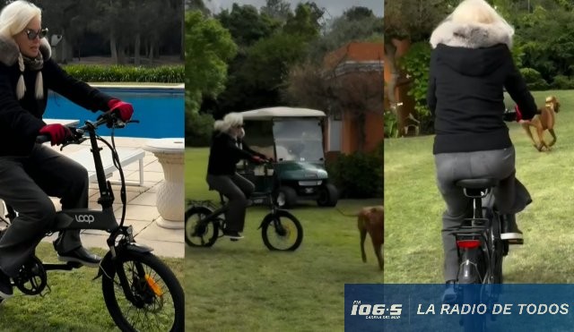 Susana Giménez estreno bicicleta