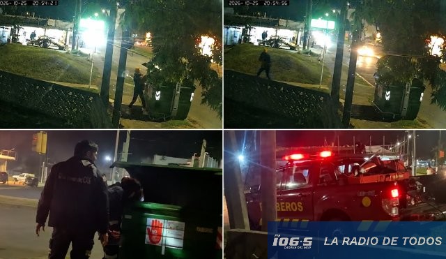 María Rosa Contenedor incendio 