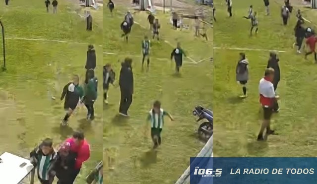 Balacera Baby Fútbol (Montevideo): unos 80 niños debieron refugiarse.